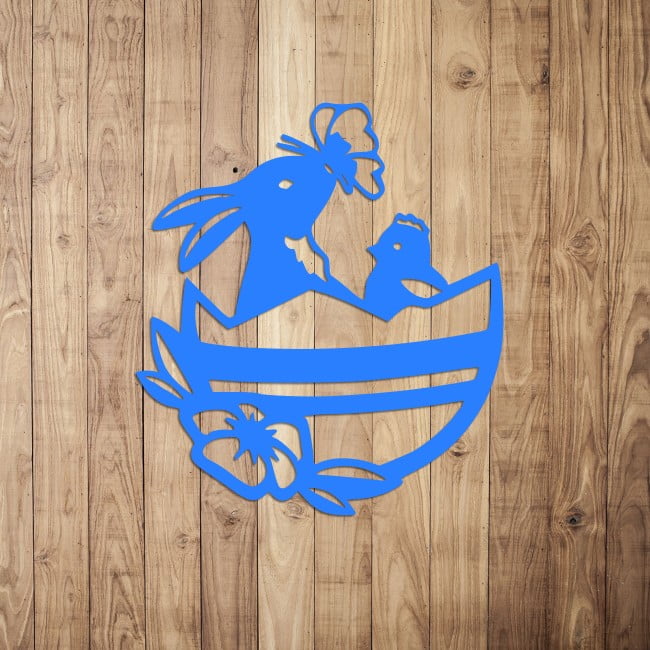 Ozdoba wielkanocna zajączek w skorupce - obrazek 3