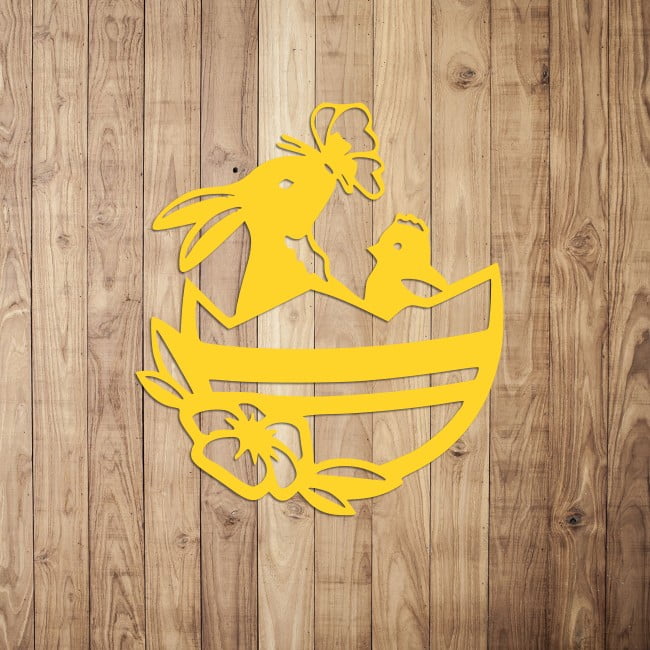 Ozdoba wielkanocna zajączek w skorupce - obrazek 5