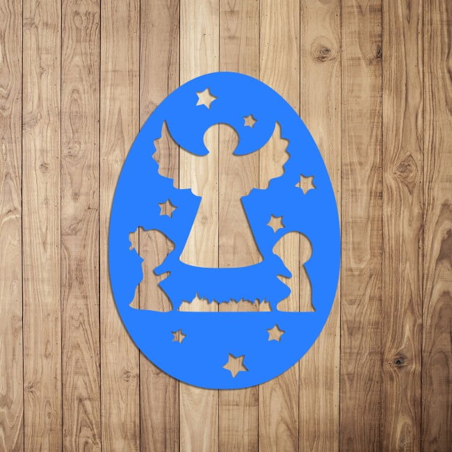 Ozdoba wielkanocna aniołek w pisance