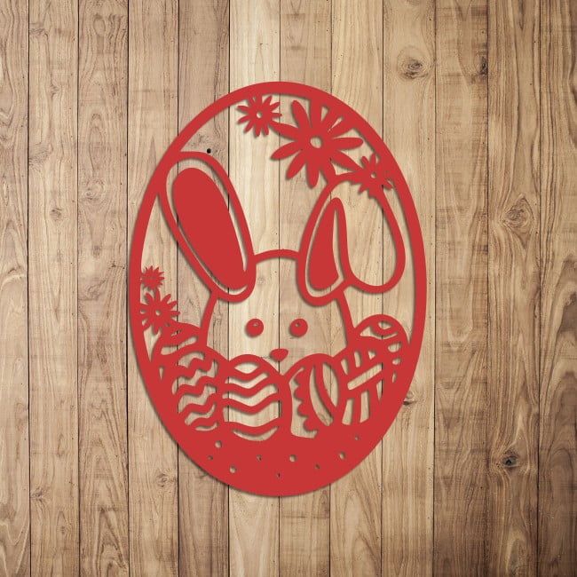 Ozdoba wielkanocna zając w pisance - obrazek 4