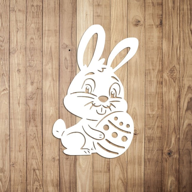 Ozdoba wielkanocna królik z pisanką