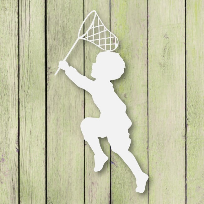 Chłopczyk z siatką