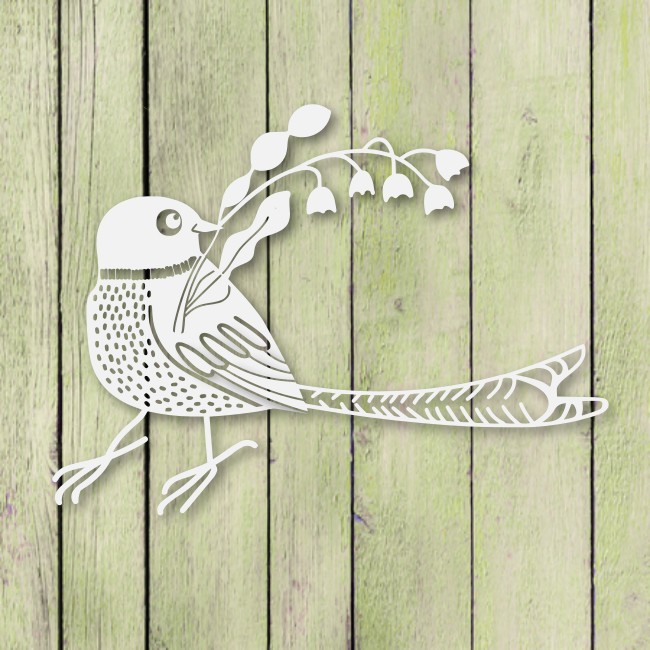 Wróbelek z kwiatkiem